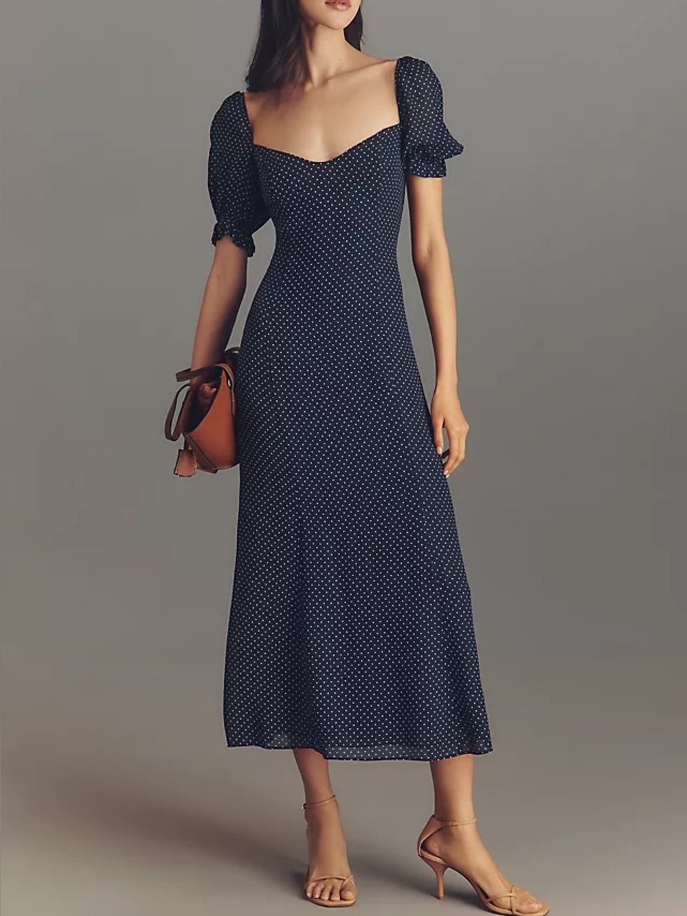 Reformation gloria polka dot dres